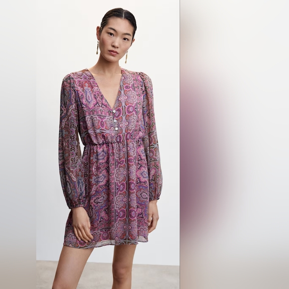 MANGO Paisley dress - Picture 6 of 6